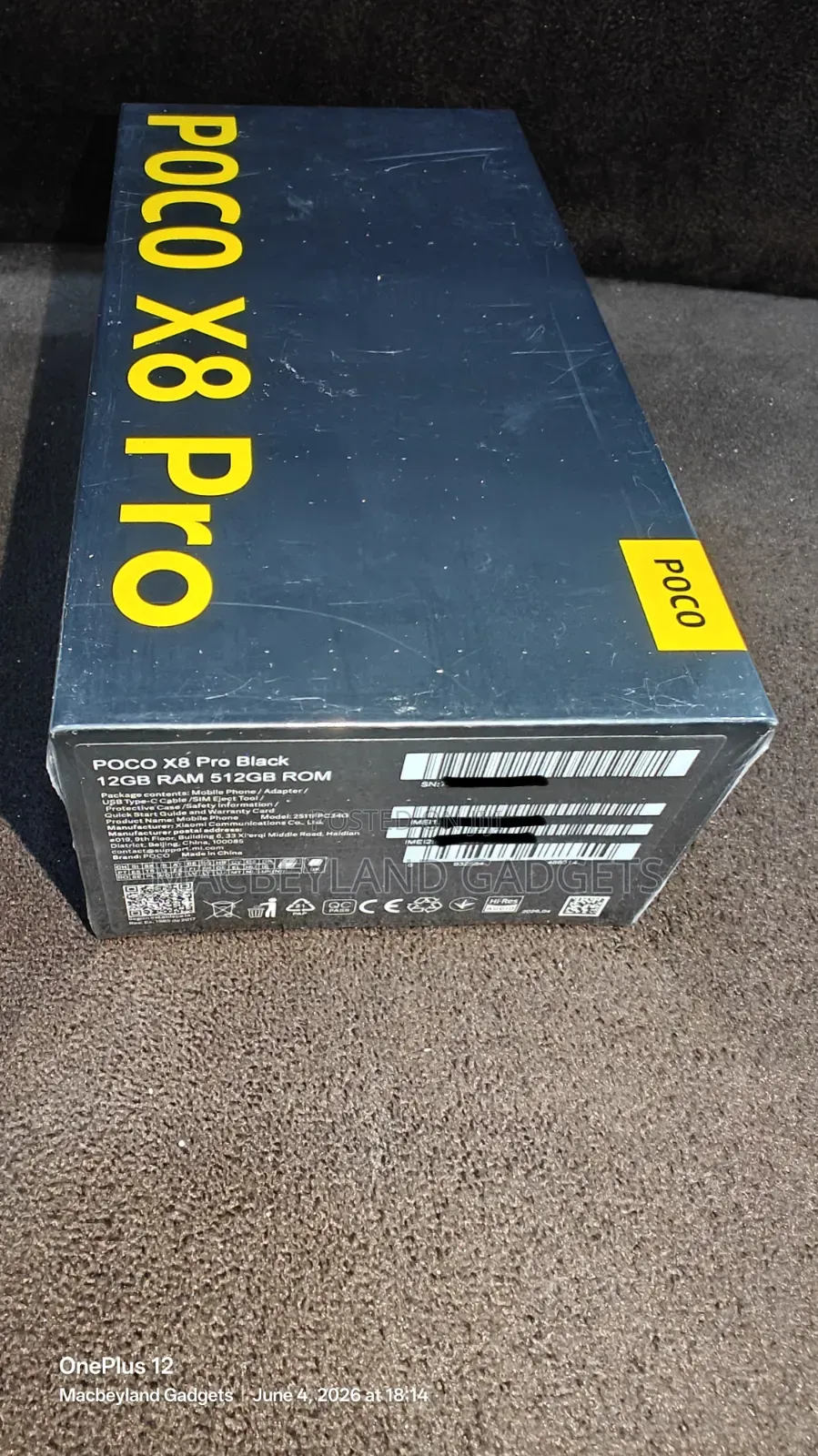 New Xiaomi Poco X8 Pro 512 GB Black