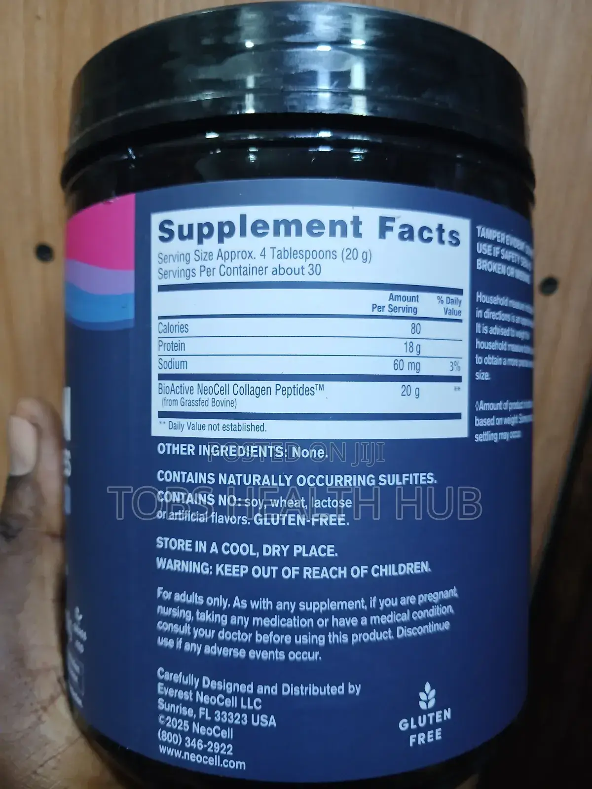 Neocell Collagen Peptides Powder 600g – Type 1 3 Hydrolyzed Collagen