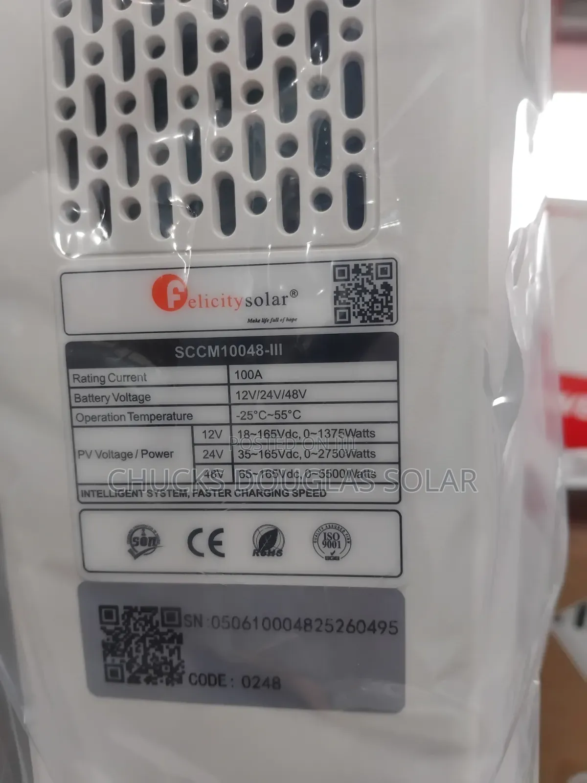 Felicitysolar 100a MPPT Charge Controller