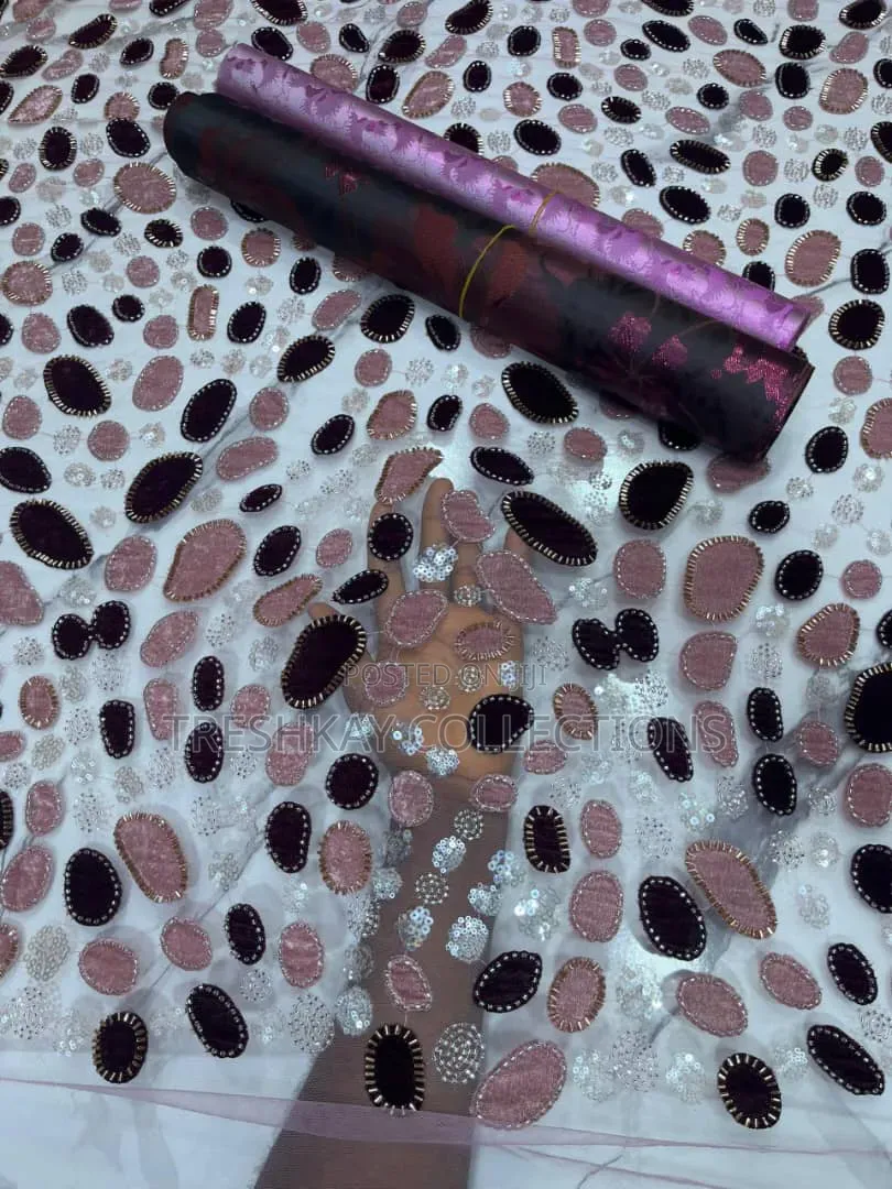 High Quality Luxurious Velvet Beaded Lace 
