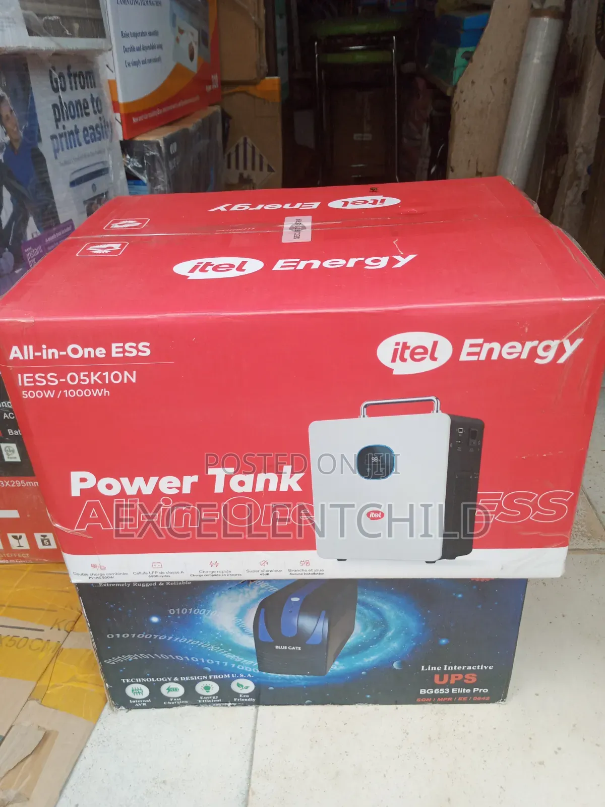 Itel All-in-One Ess Power Tank 500w/1000wh.