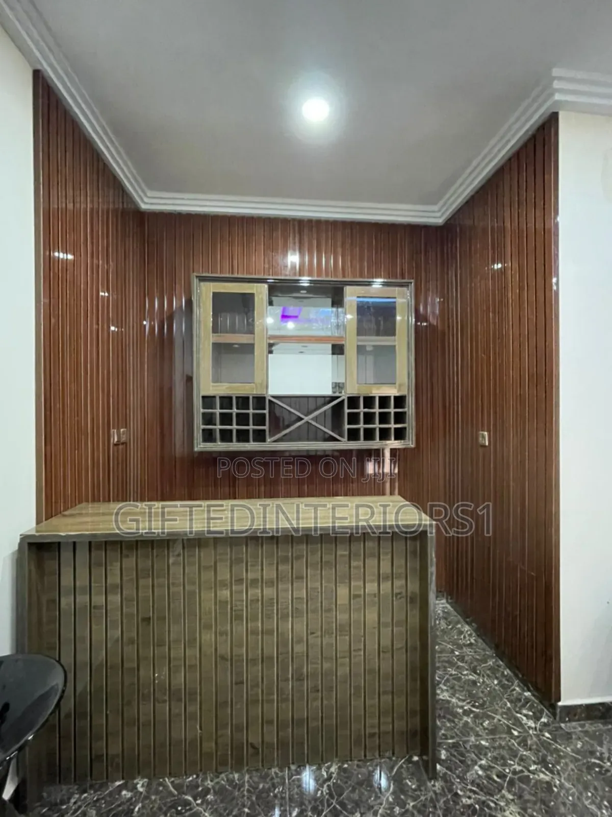 Luxury Wine Bar With Wall Cladding