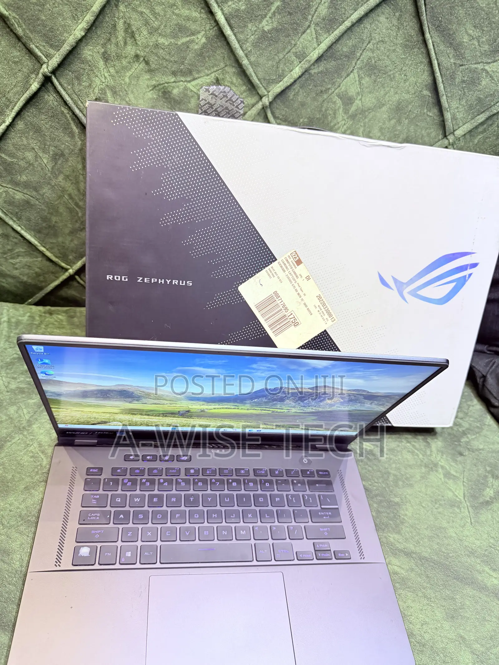 Laptop Asus ROG Zephyrus G15 GA503QR 16GB Intel Core i7 SSD 1T