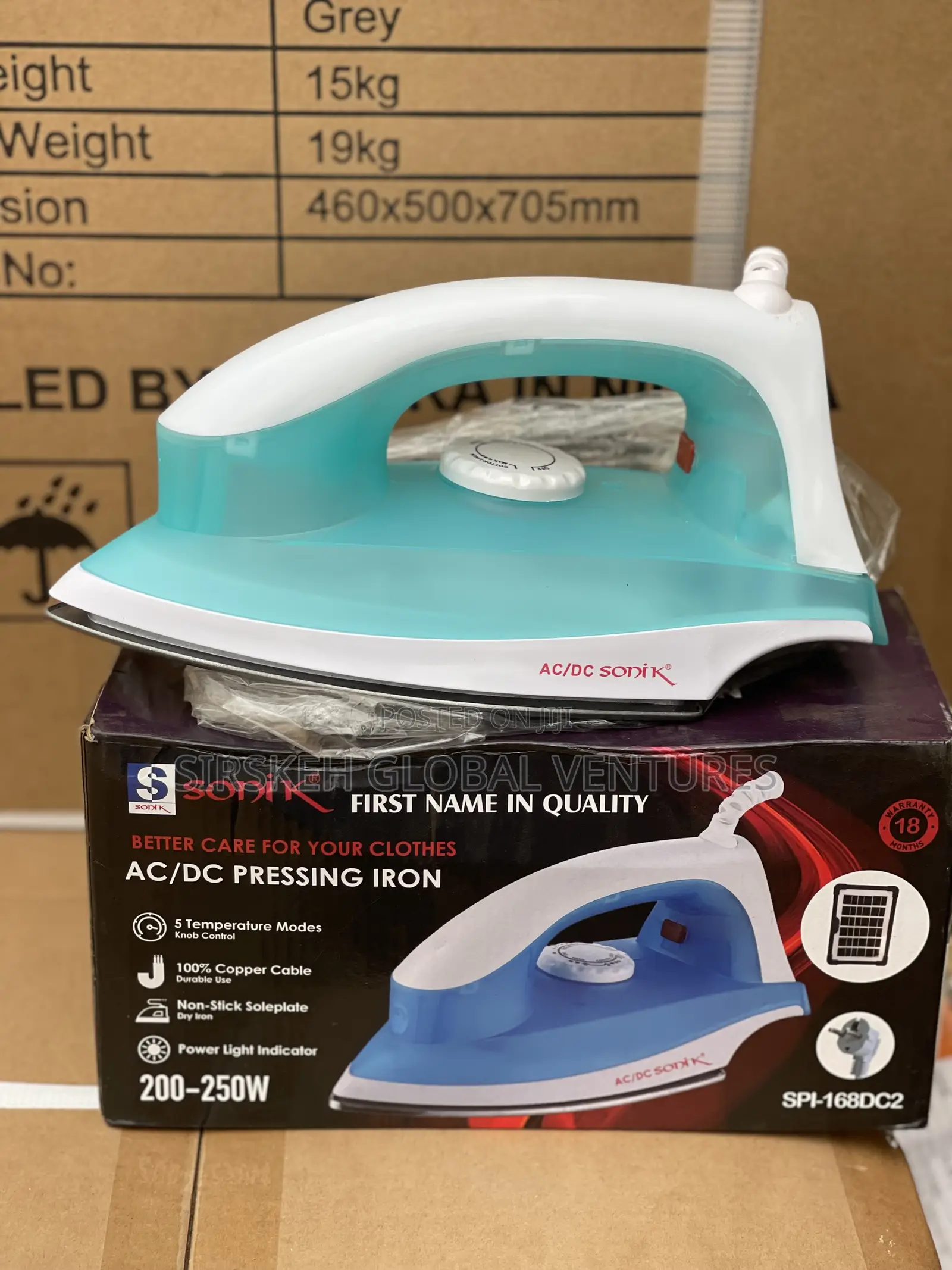Sonik Ac/Dc Pressing Iron