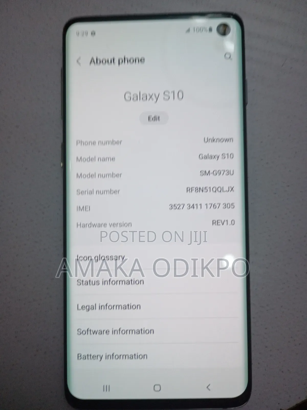 Samsung Galaxy S10 128 GB Black