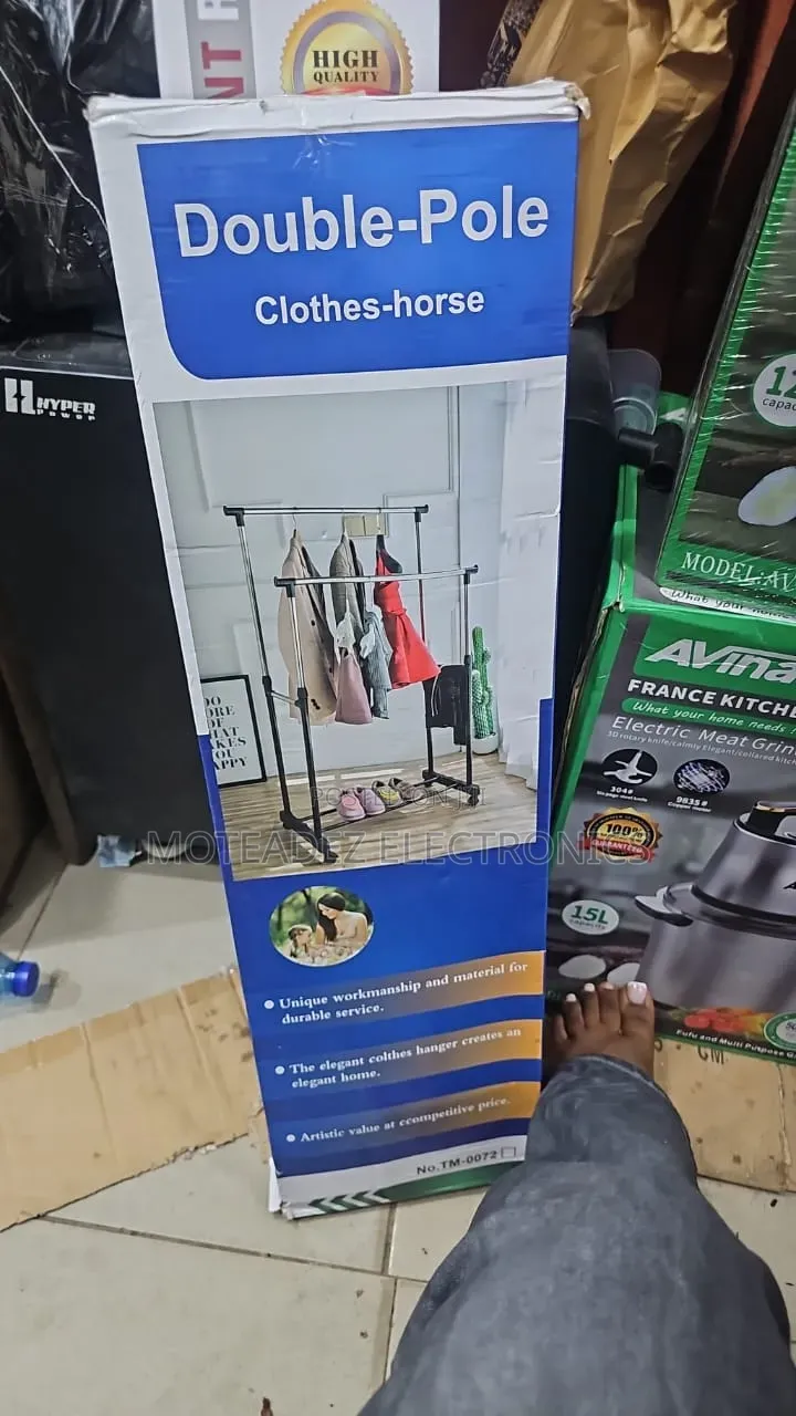 High Quality Double Pole Heavy Duty Cloth Hanger With Extension