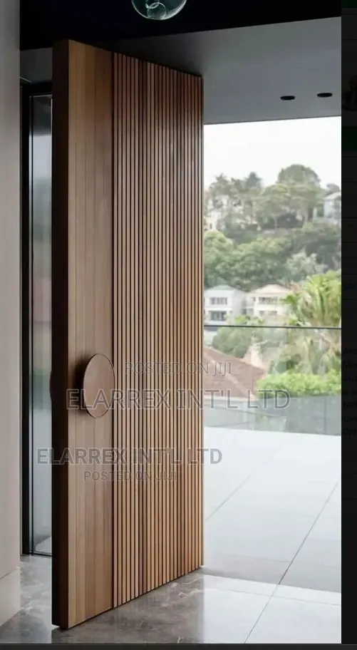 Entrance Security Wooden Door