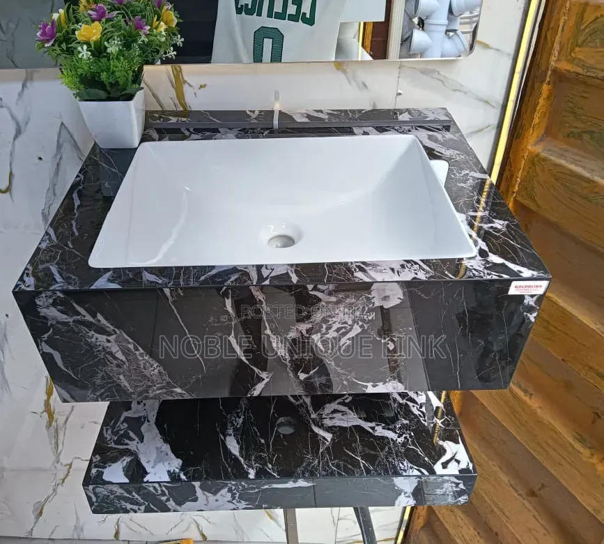 50×50 Cabinet Basin With Led Mirror