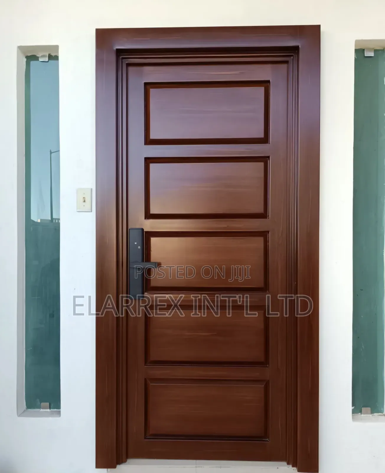 Entrance Security Wooden Door
