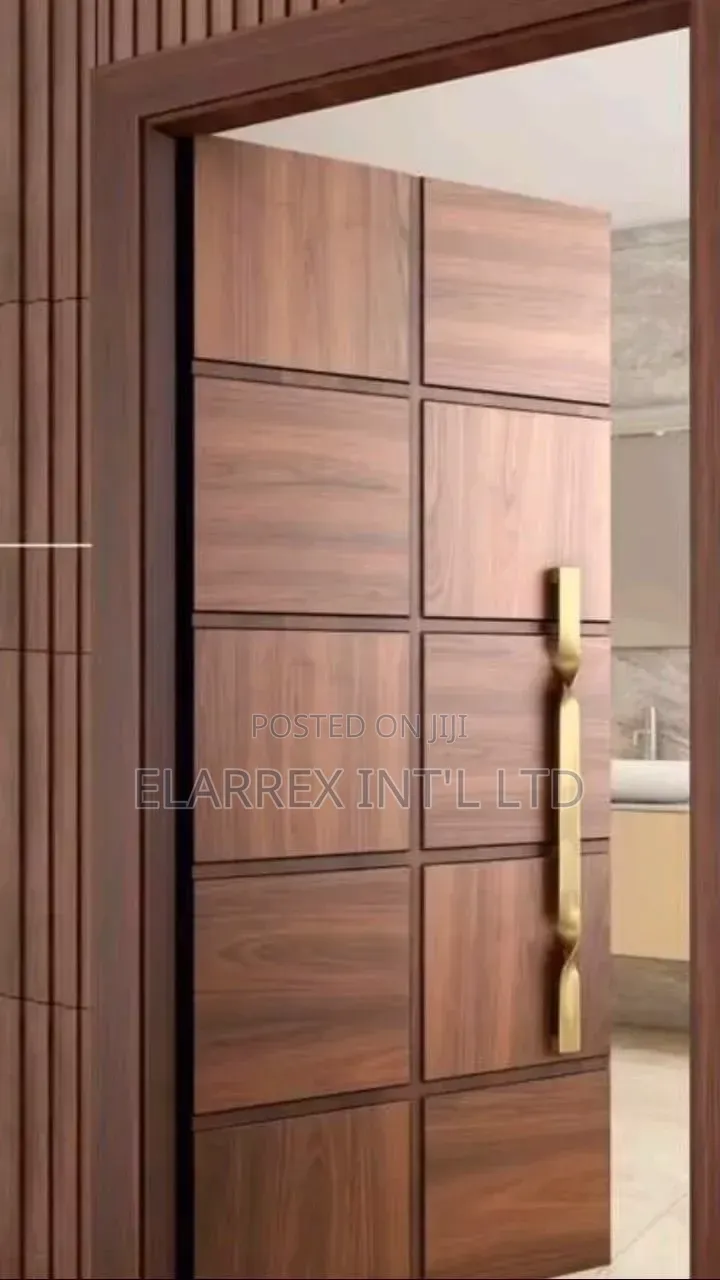 Entrance Security Wooden Door