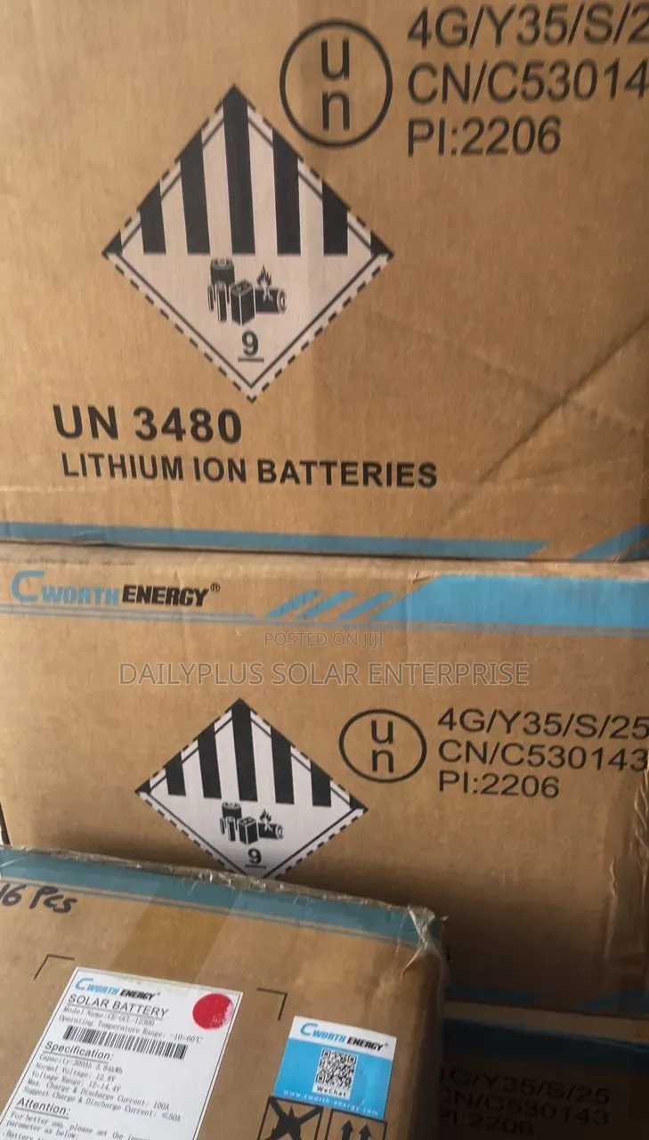 Cworth 300ah 3.8kwh 12v Solar Lithium Battery