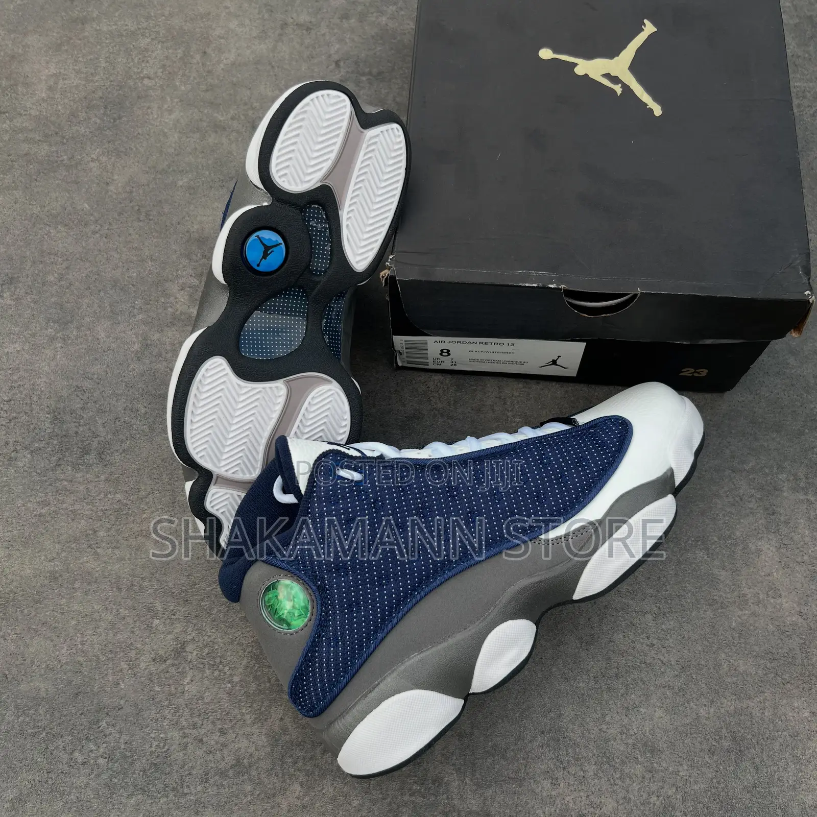 Original Air Jordan 13 Flint Blue Luxury