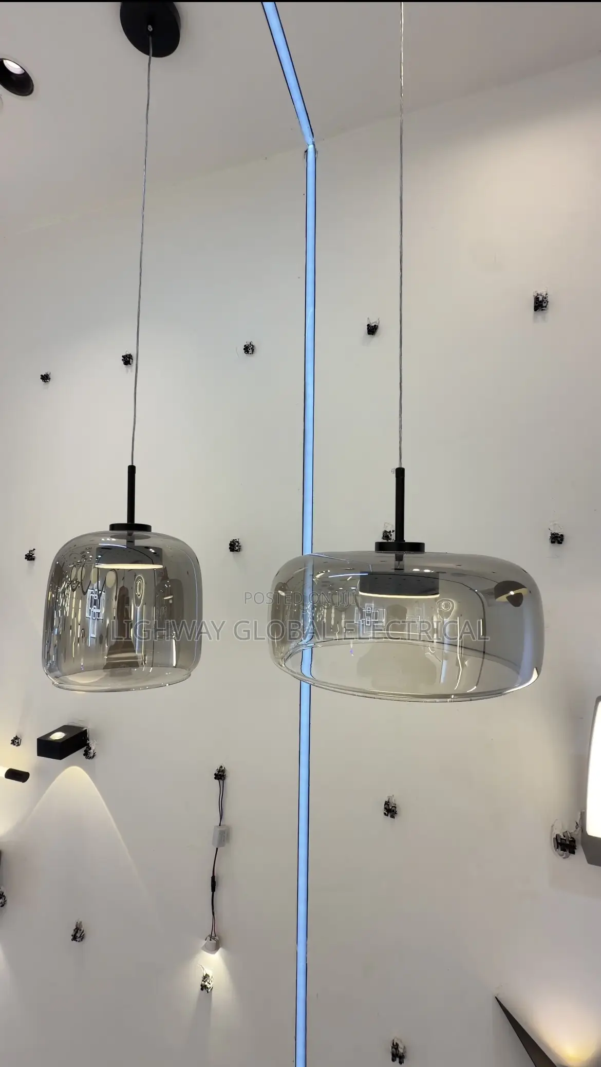 Luxury Simple Smoky Glass Pendant Light