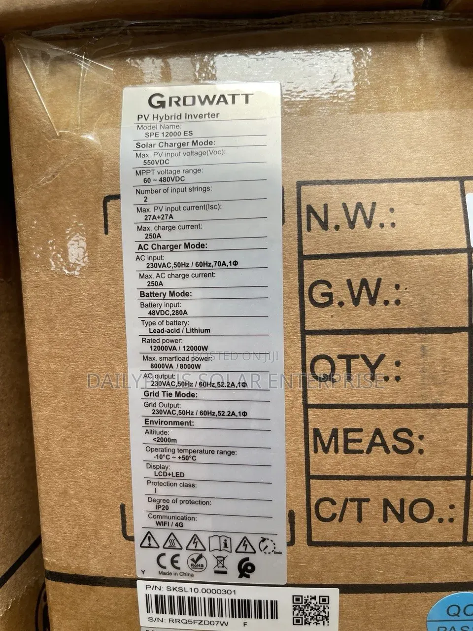 Growatt 12kva 48v Hybrid Inverter