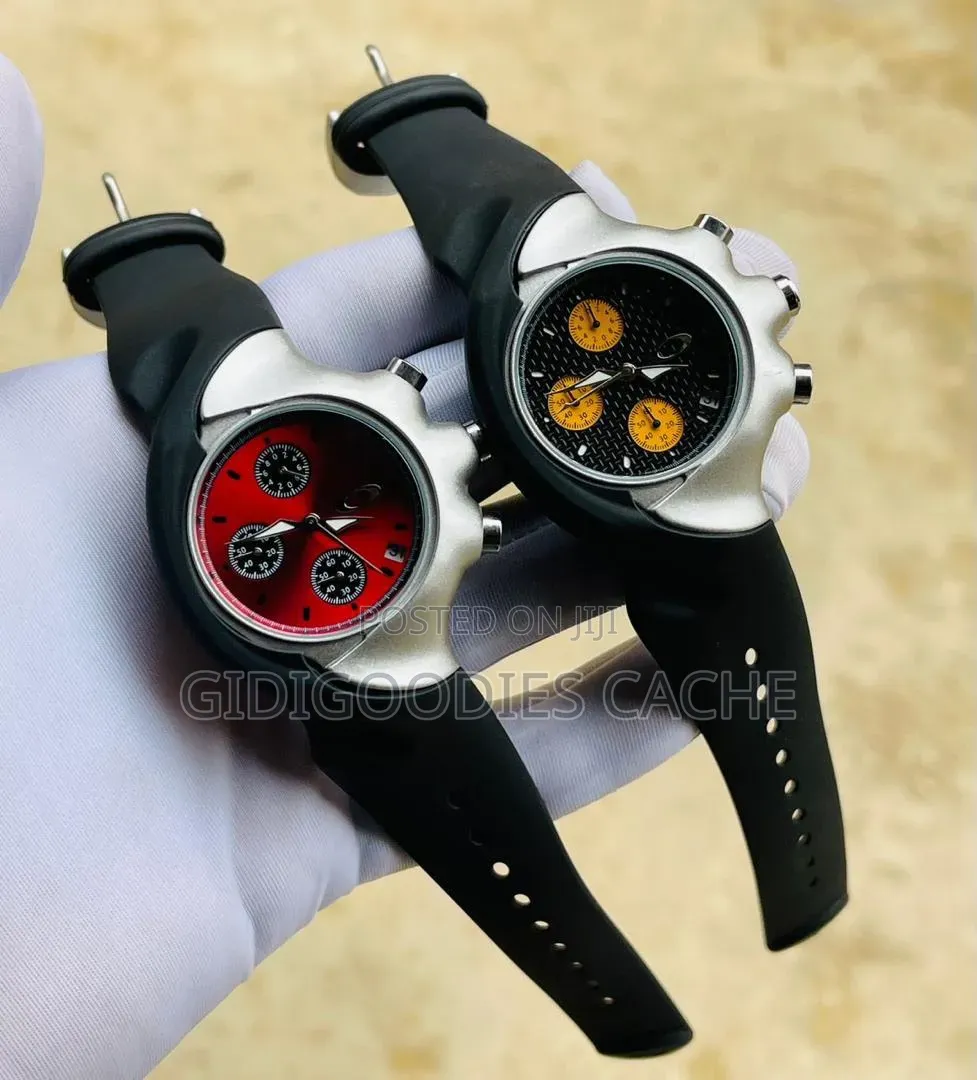 Okley Sport Chronograph Rubber Wristwatches