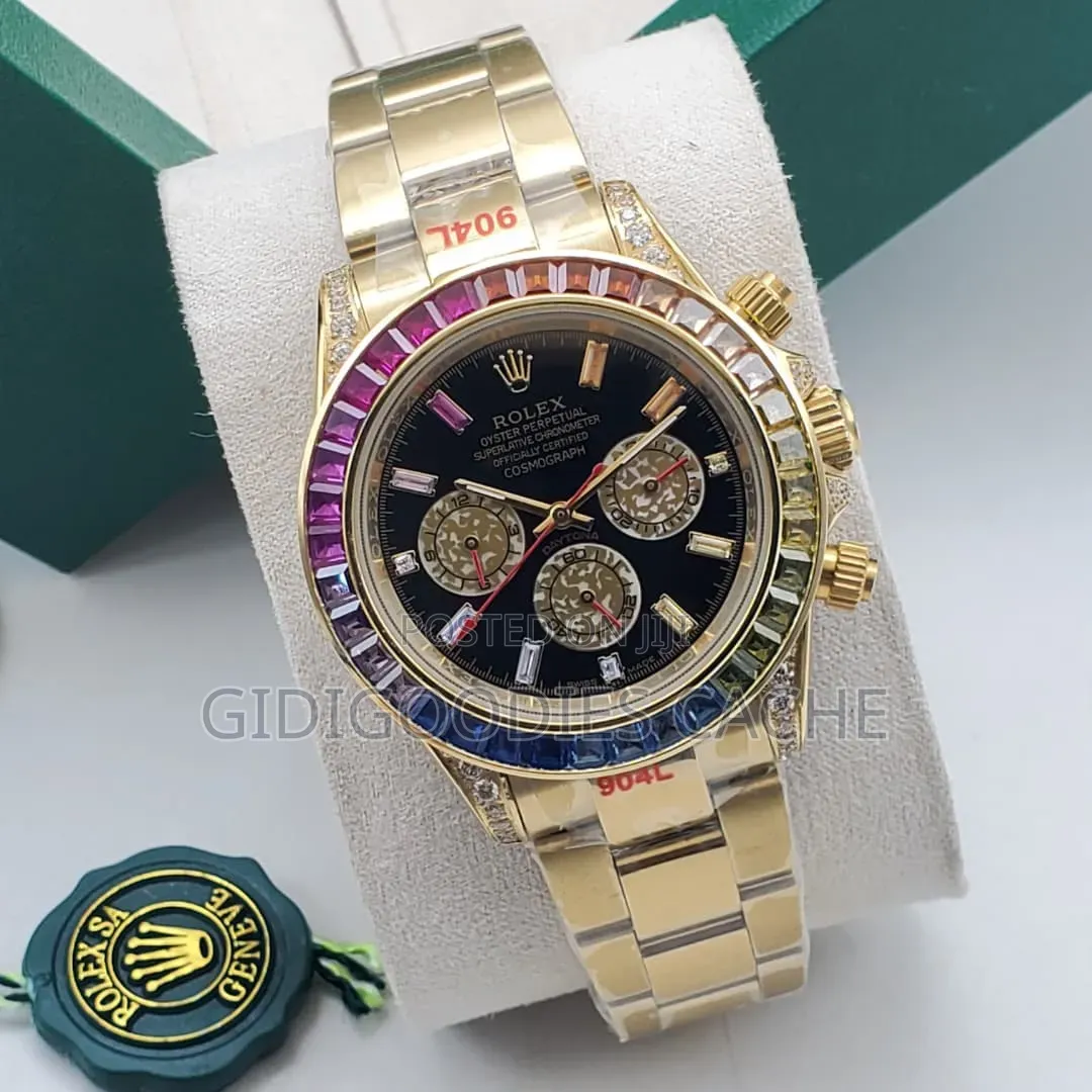 Rainbow Gem Chronograph Watches