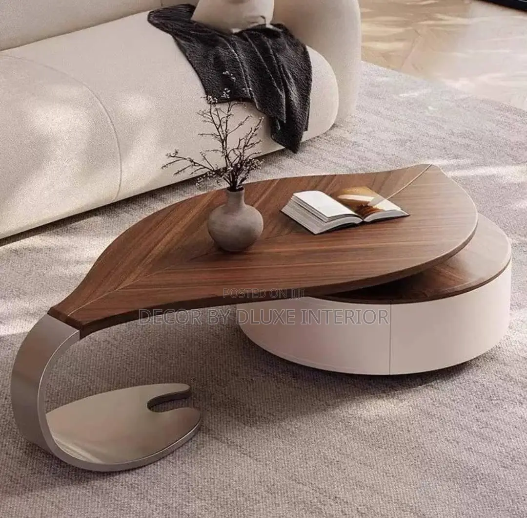 Modern Leaf Shape Coffee Table