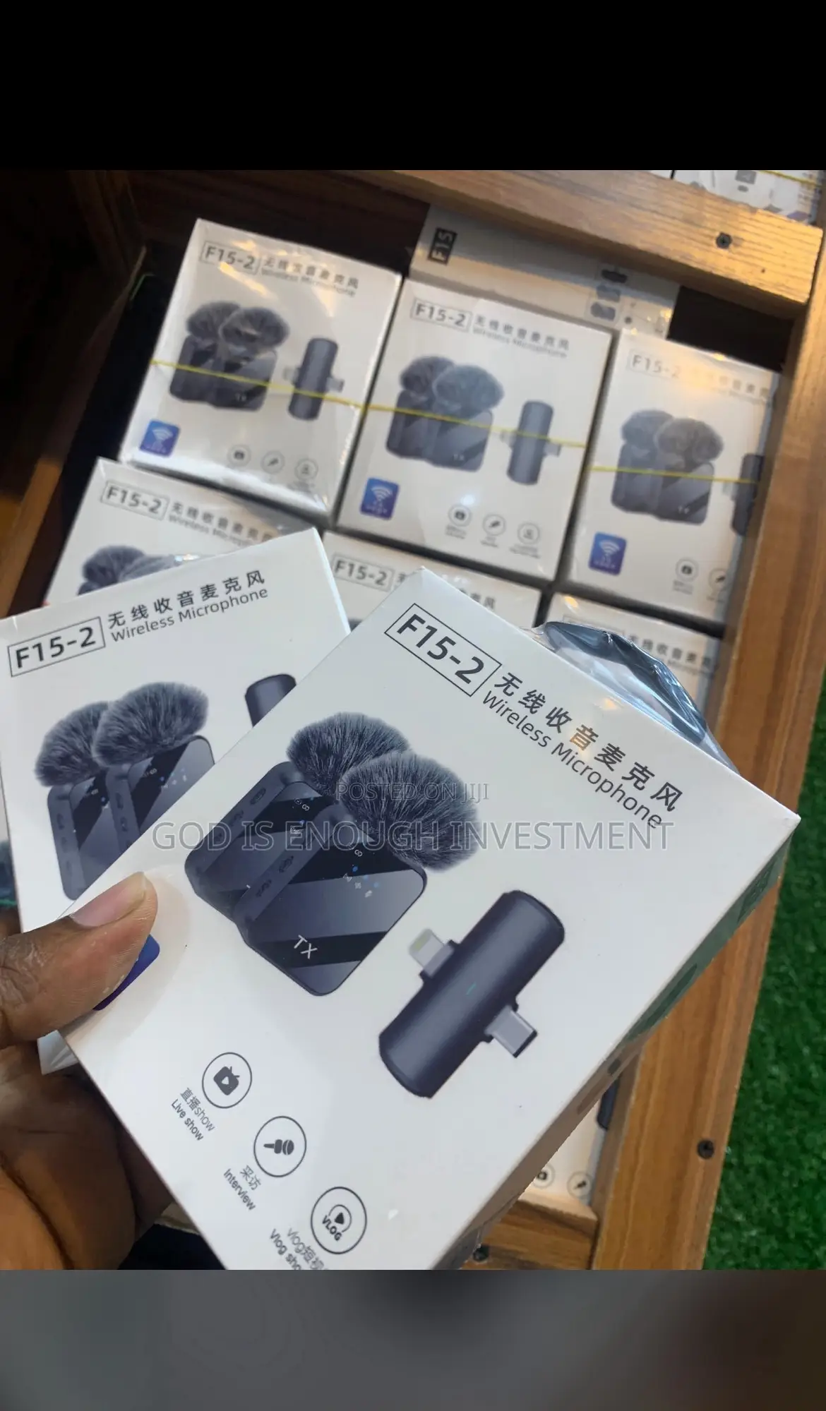 F15-2 Content Wireles Double Mic, Active Noise Cancellation(Ip,Type C)