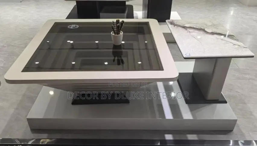 Luxury Modern Square Minimalist Glass Center Table