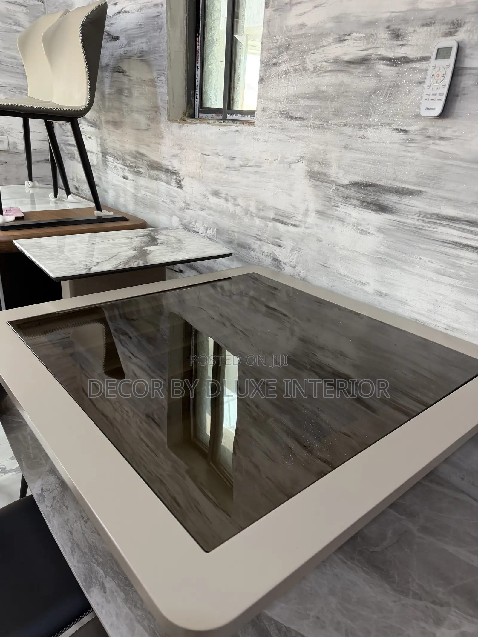 Luxury Modern Square Minimalist Glass Center Table