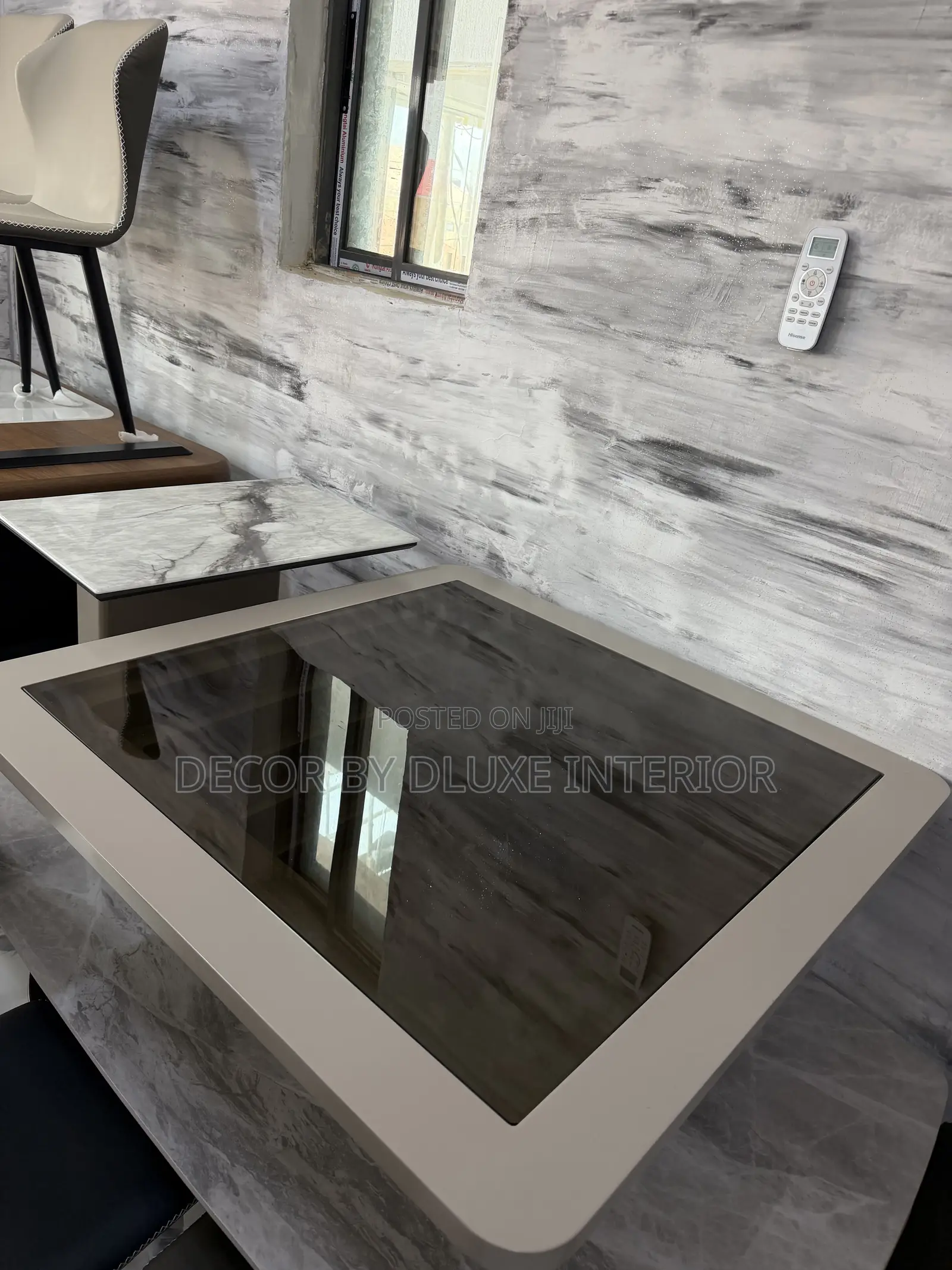 Luxury Modern Square Minimalist Glass Center Table