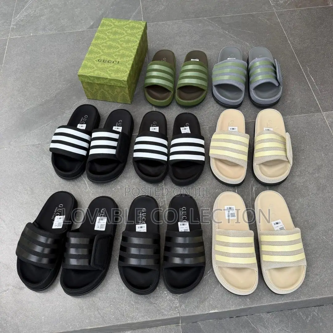 Gucci X-Stripe Casual Cushion Slides