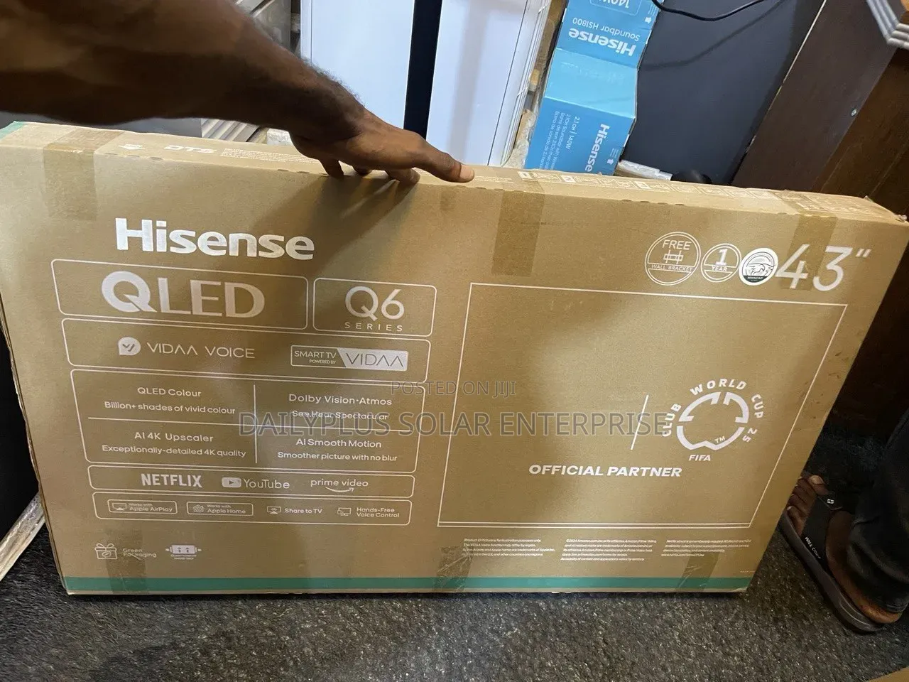 New Hisense 43 Inches Low Voltage Smart Tv