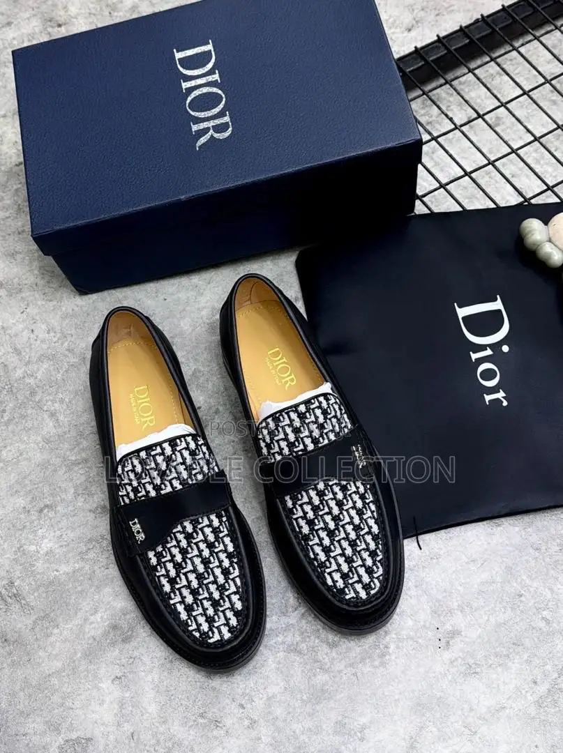 The Dior Granville Loafer in Black Calfskin Oblique Jacquard