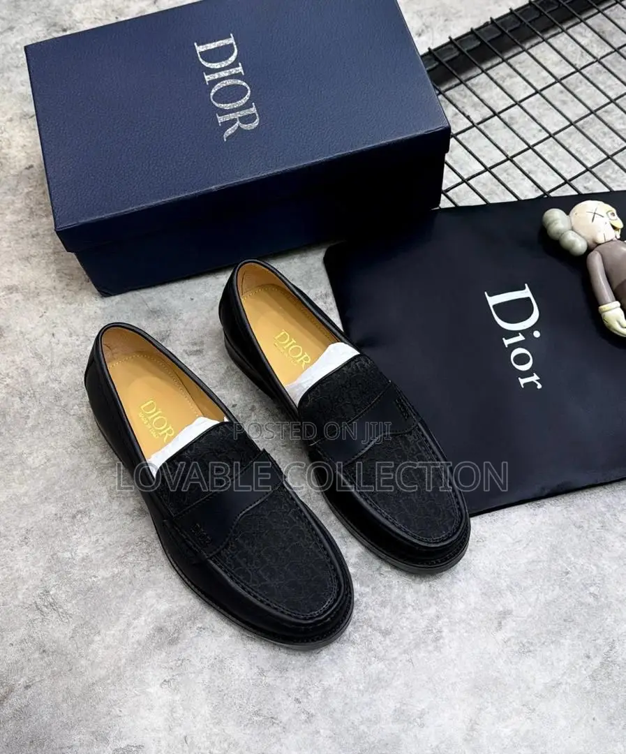The Dior Granville Loafer in Black Calfskin Oblique Jacquard