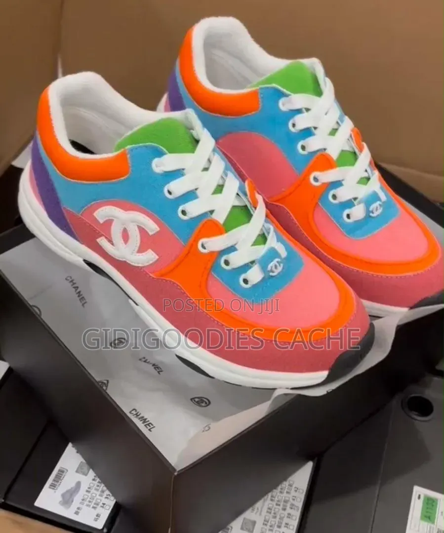 Colorblock Chanel Low-Top Sneakers Size 39-41