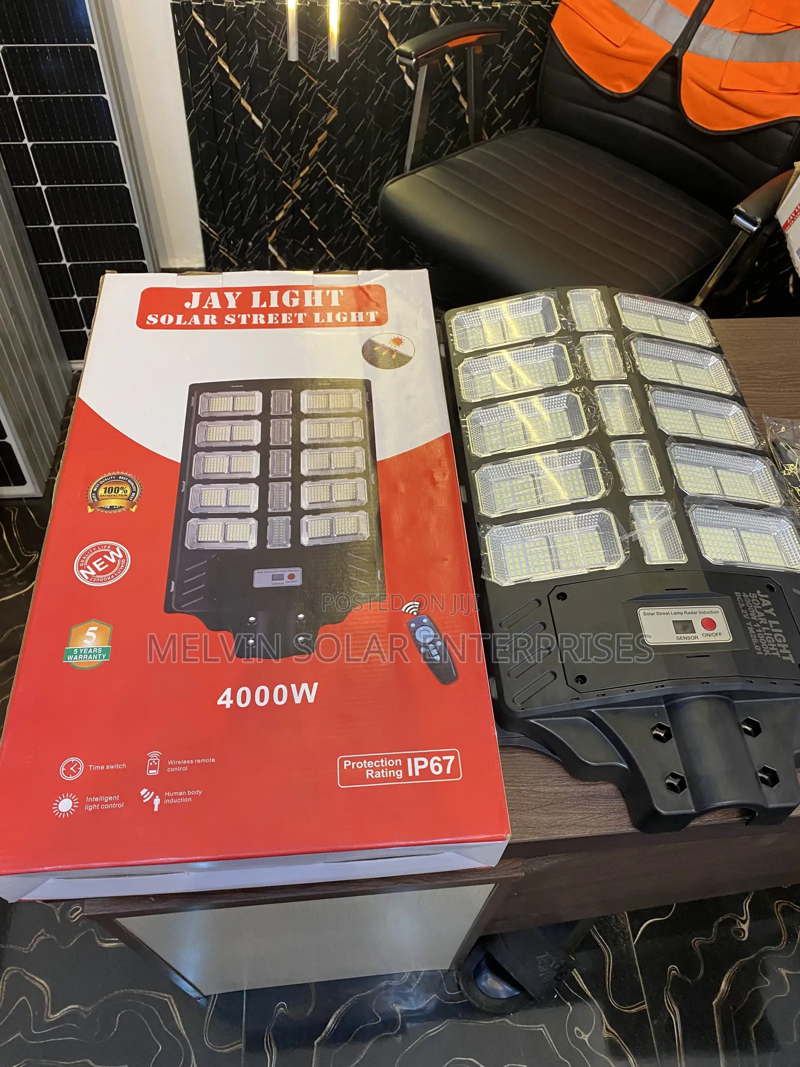 4000watts Ip67 Jaylights Solar Street Lights Available in Store Dm