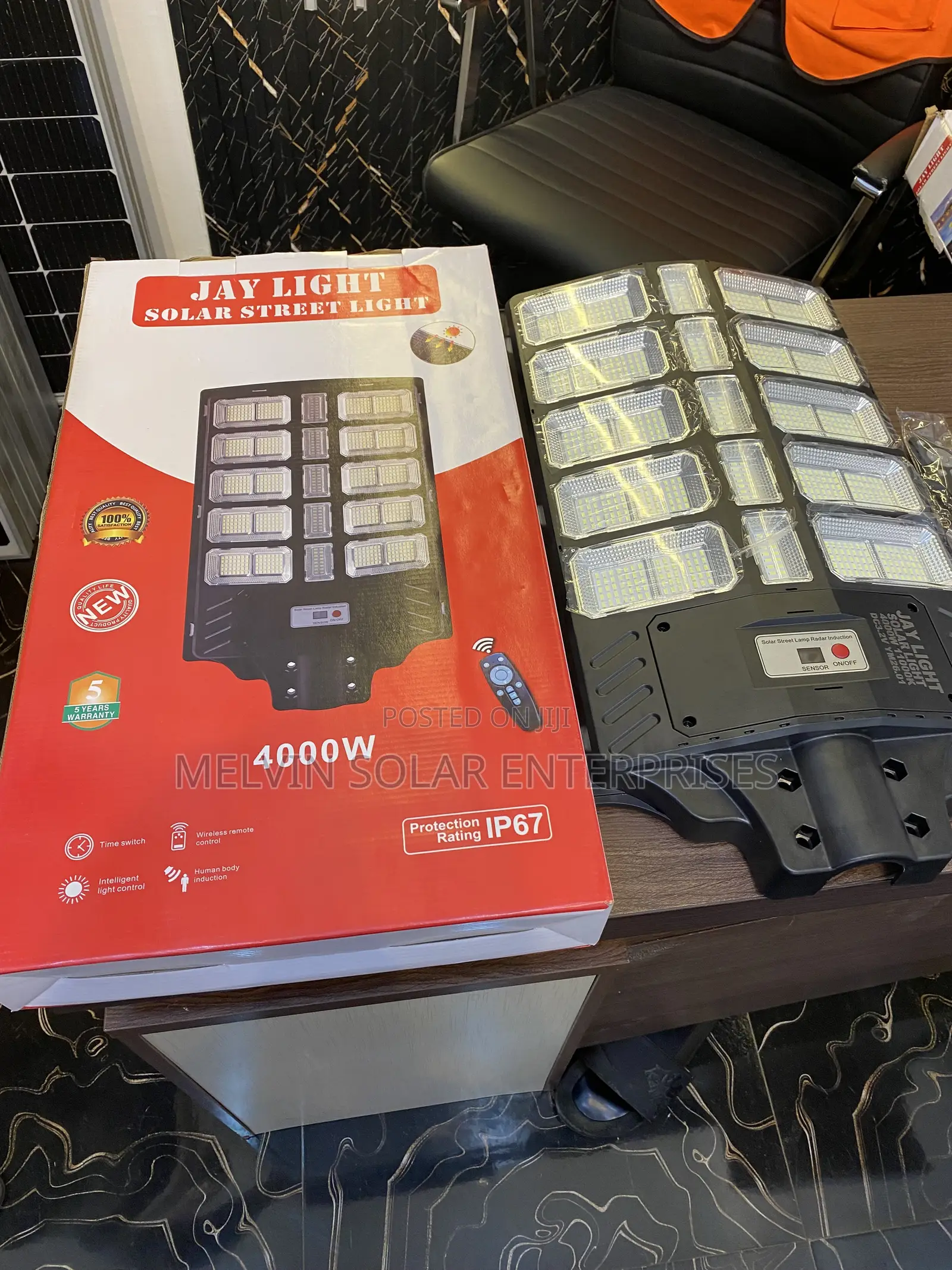 4000watts Ip67 Jaylights Solar Street Lights Available in Store Dm