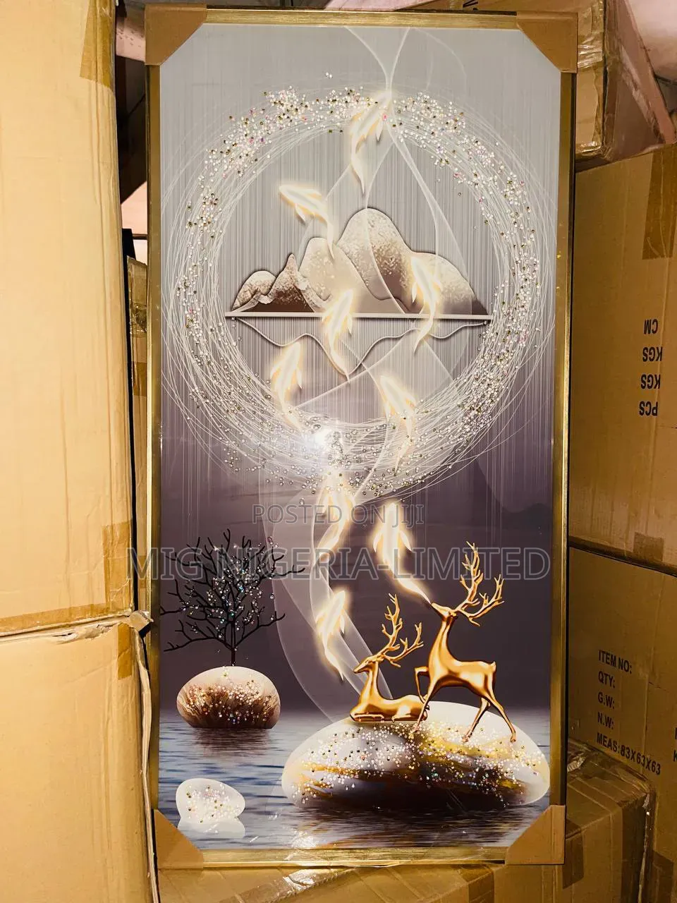 60cmx120cm Wall Landscape and Vertical Wall Vase Art Frame Acrylic