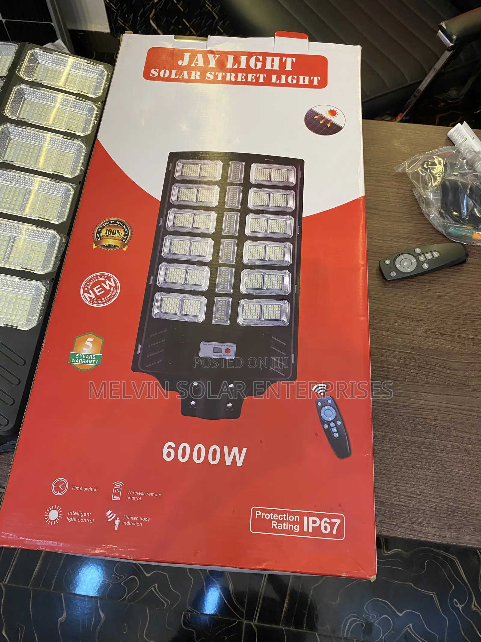 6000watts Jaylights Solar Street Lights Available in Store Now