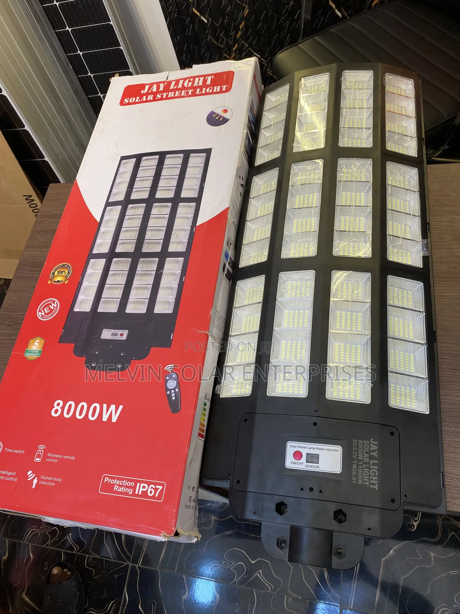8000watts Ip67 Jaylights Solar Street Lights Available in Store Now