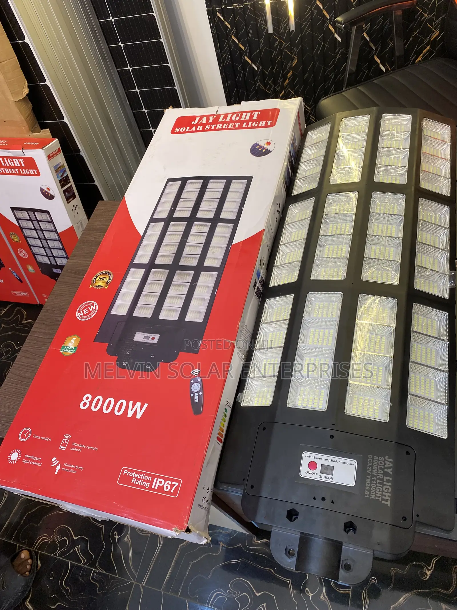 8000watts Ip67 Jaylights Solar Street Lights Available in Store