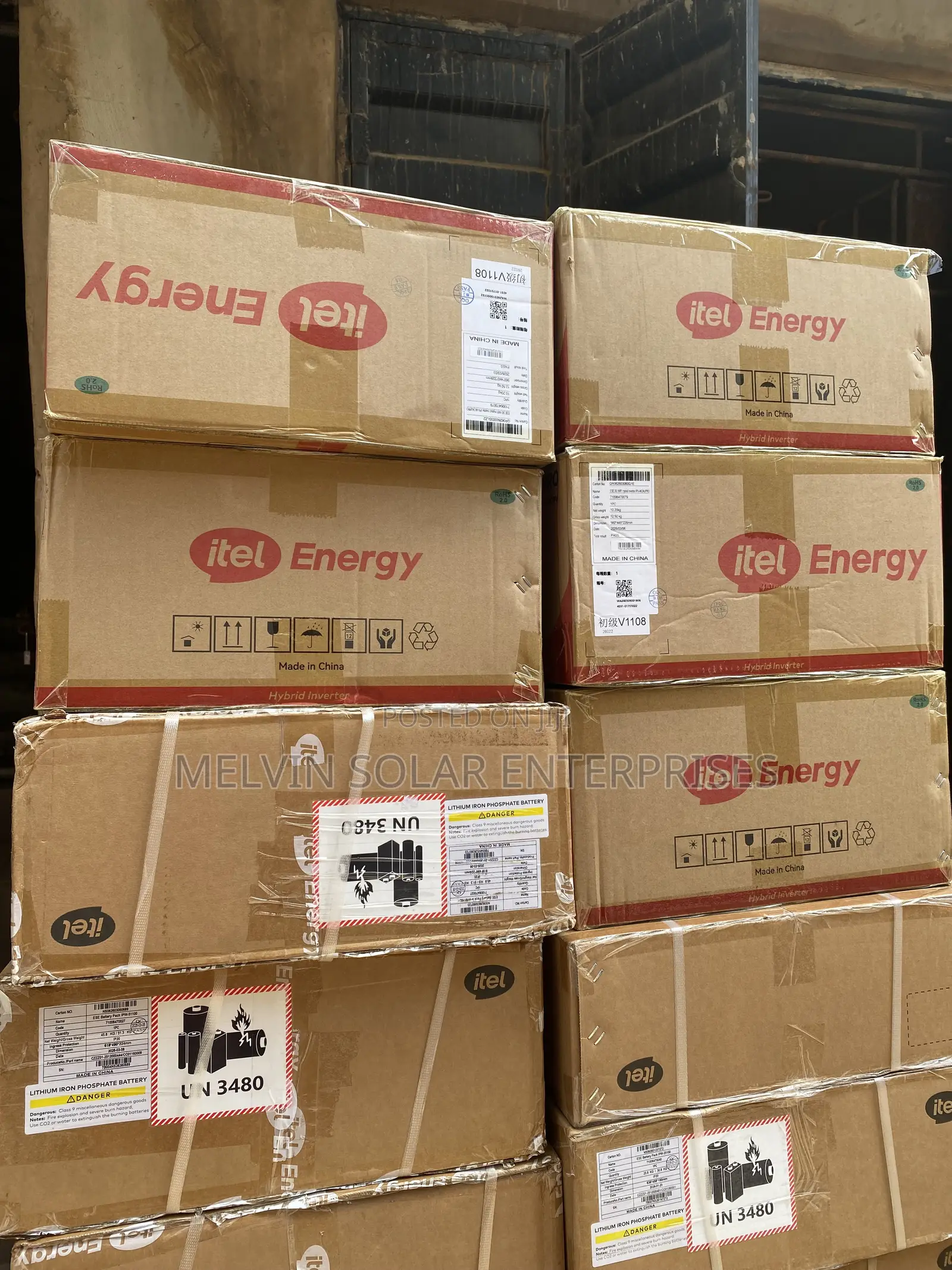 2.5kwh 24v Itel Solar Lithium Ion Phosphate Batteries Available Now