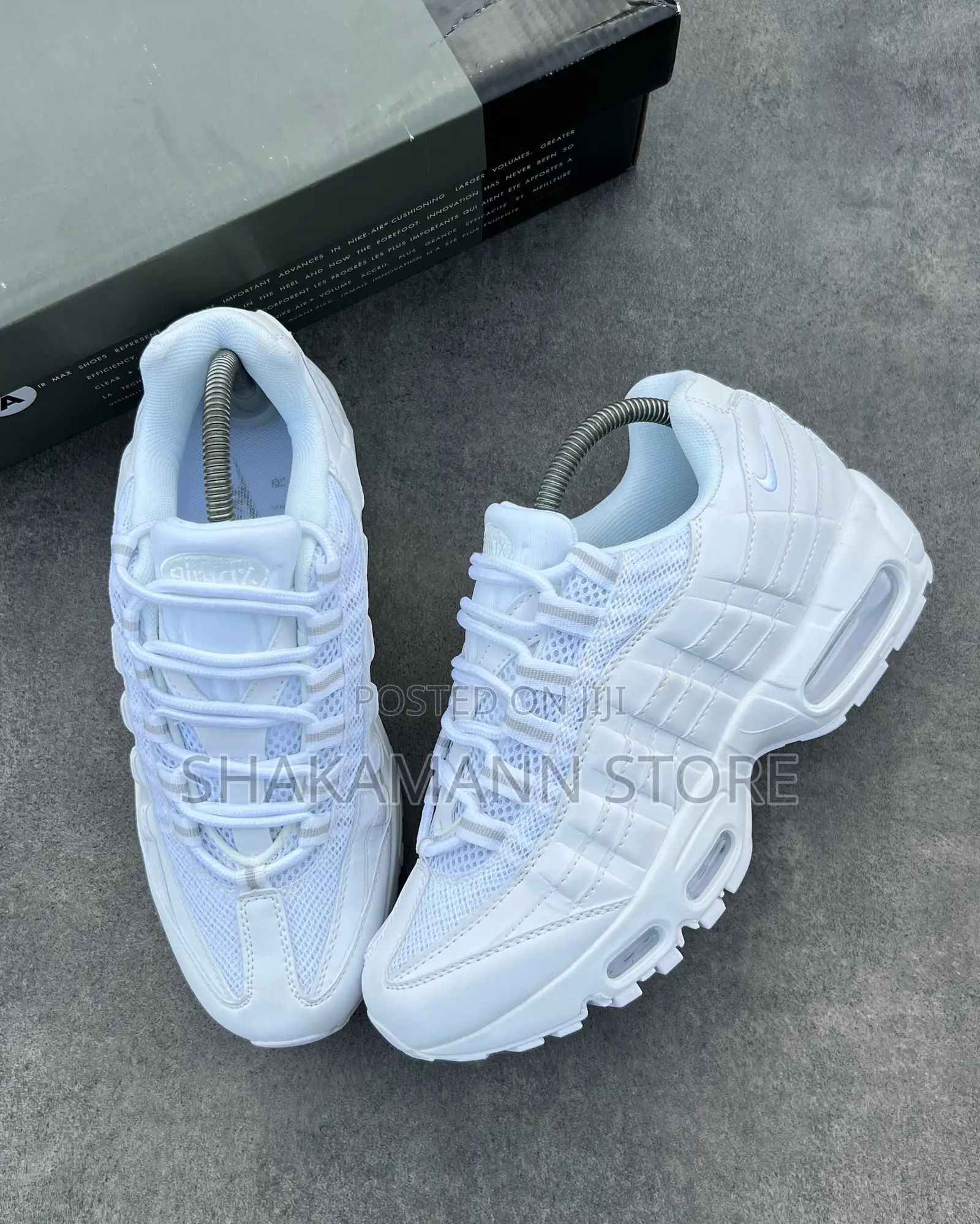 Original Air Max 95 Triple White Leather—-