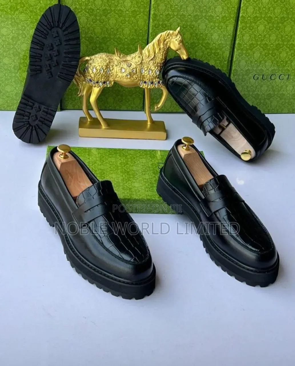 Gucci Men's Black Shoes Abl ;