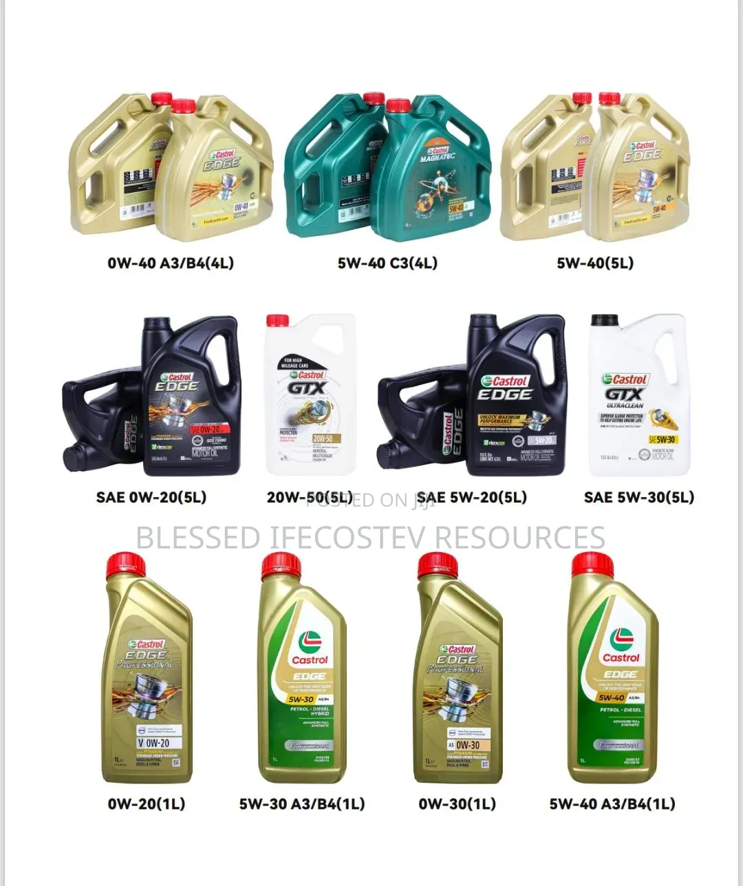 Castrol Edge 5w40 5litres