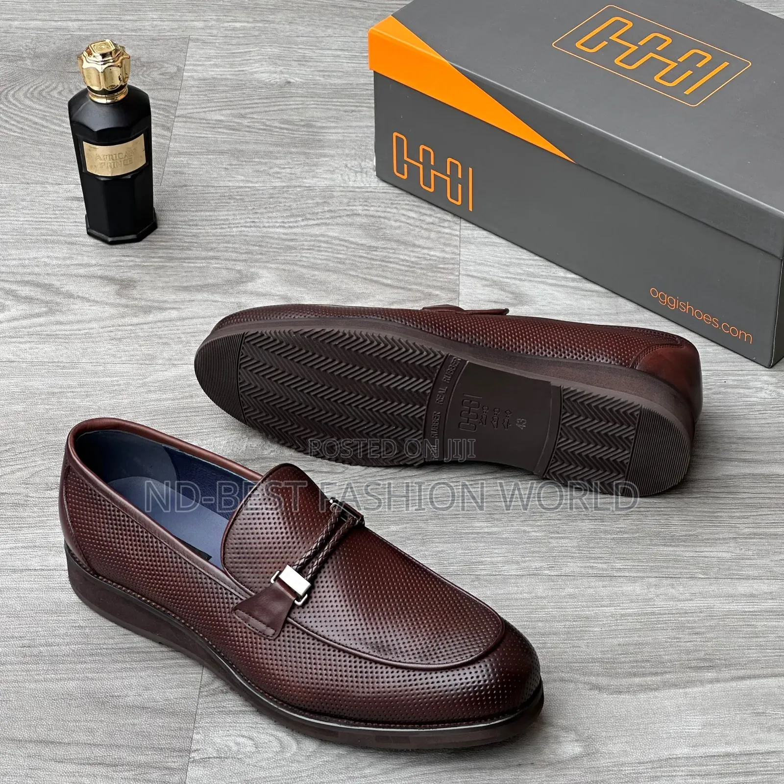Black Leather Oggi Shoes