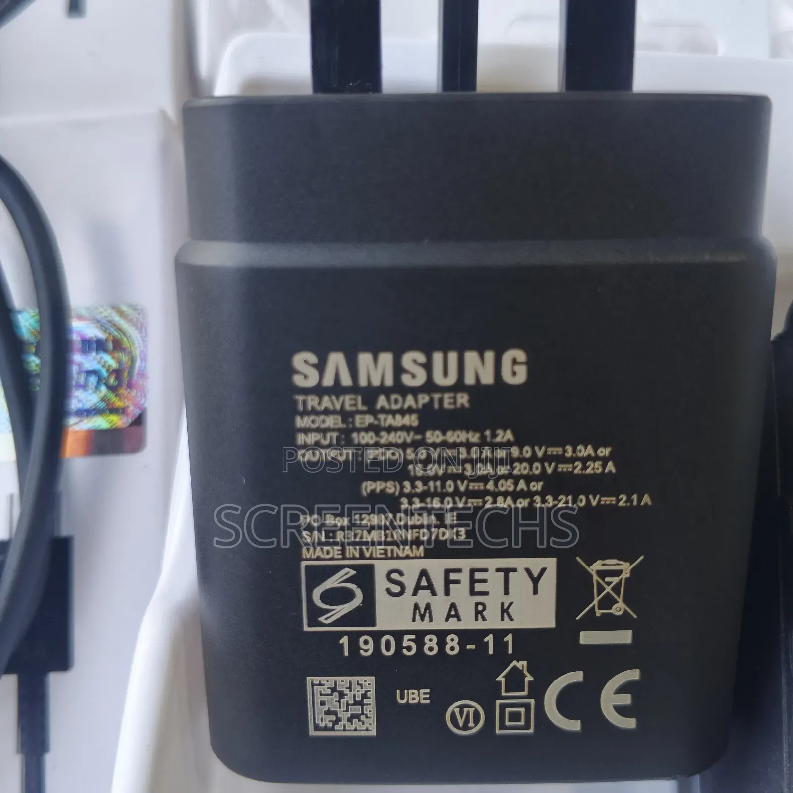 Original Samsung Ep-Ta845 45watts Super Fast Charger for All Phones