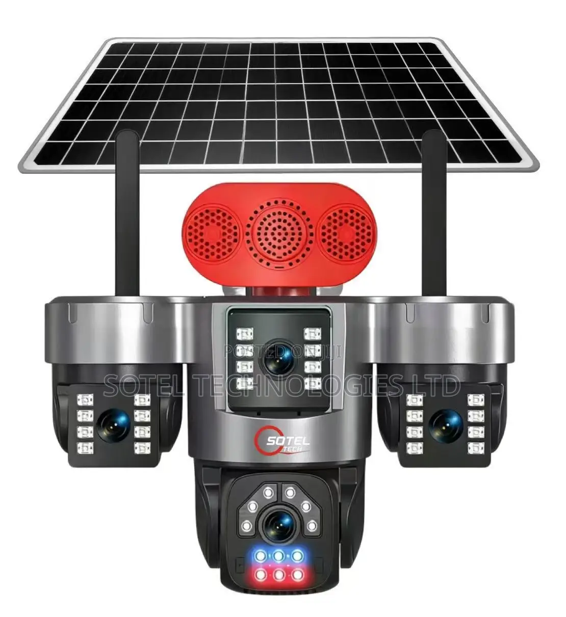 4g Solar 3 Lens CCTV Camera PTZ Aov Smart | Wireless | Night Vision