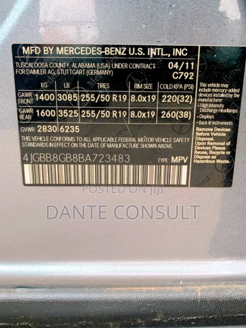 Mercedes-Benz M Class ML 350 4Matic 2011