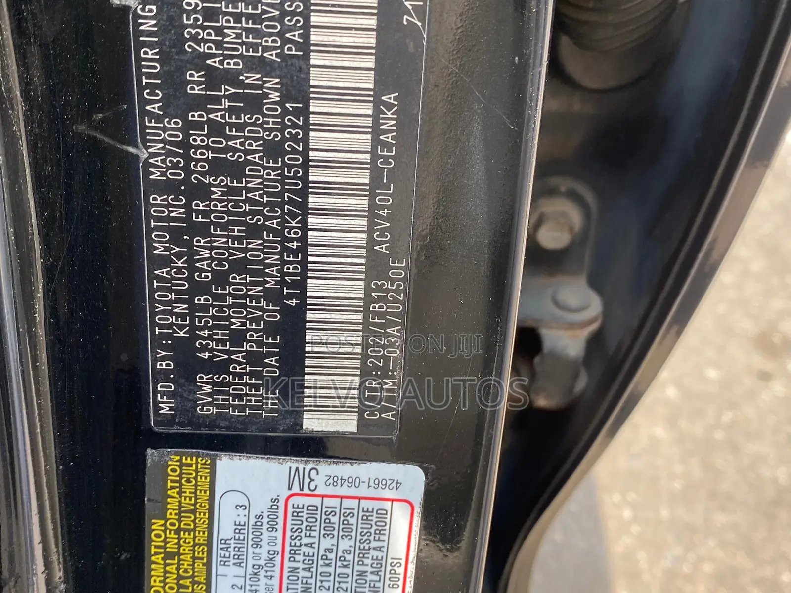 Toyota Camry 2008 Black