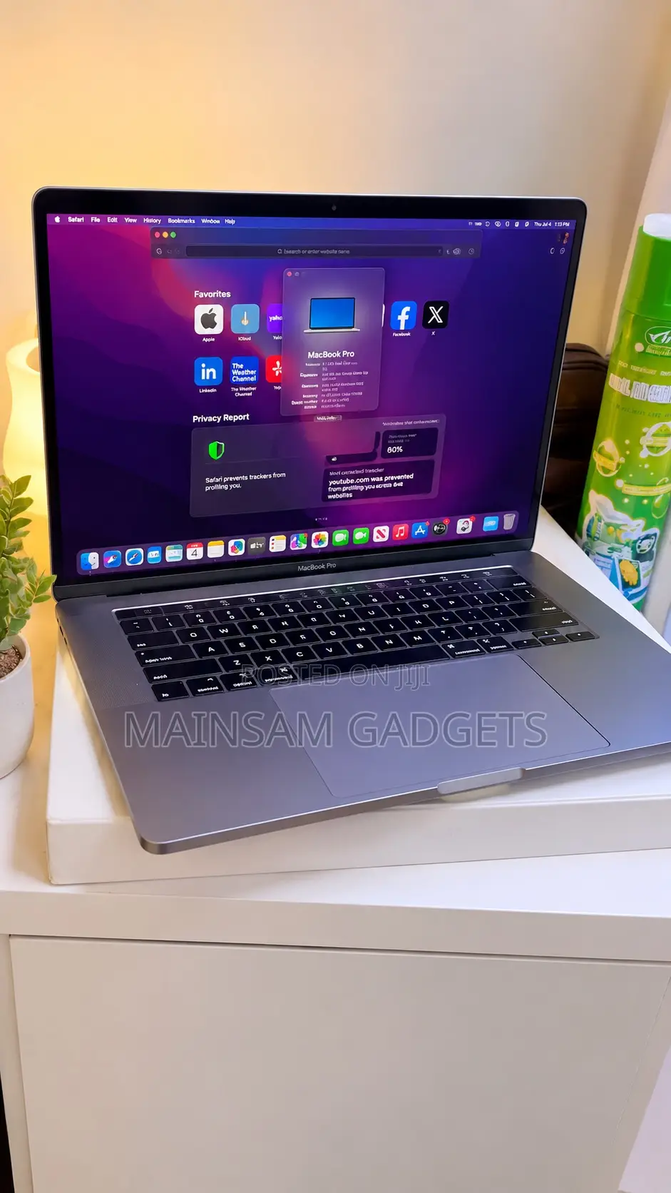 Laptop Apple MacBook Pro 2017 16GB Intel Core i7 SSD 512GB
