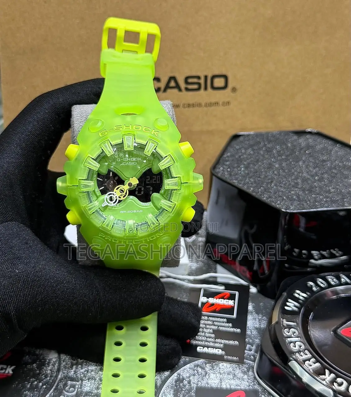 New Transparent Ga-V01 Casio G-Shock Digital Analog Rubber Strap