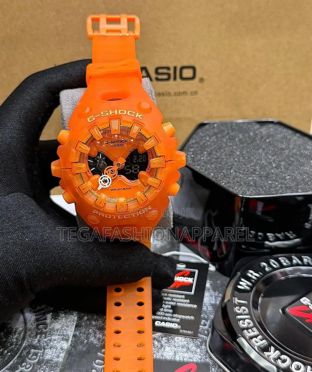 New Transparent Ga-V01 Casio G-Shock Digital Analog Rubber Strap