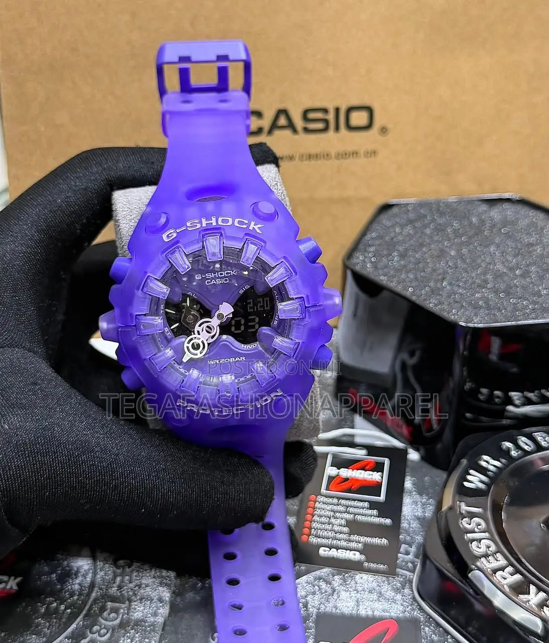 New Transparent Ga-V01 Casio G-Shock Digital Analog Rubber Strap