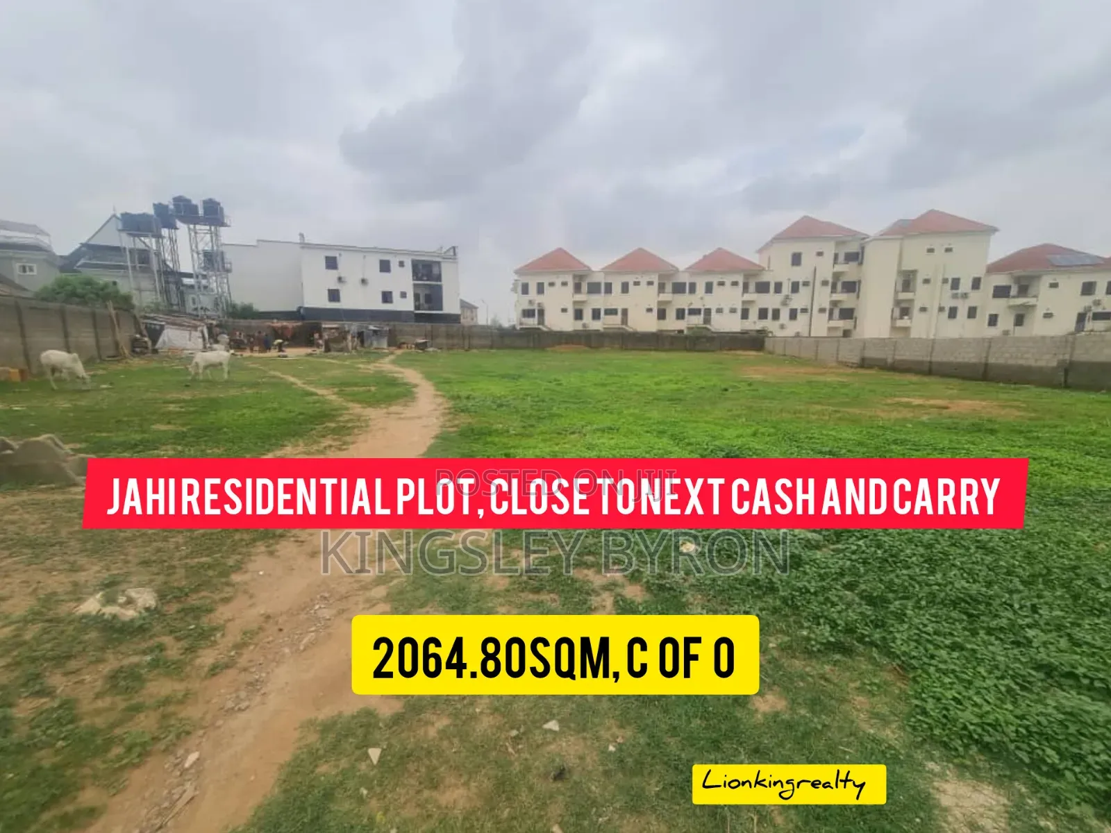 Direct Jahi Residential 2040,80sqm Close to Next Cash Carry